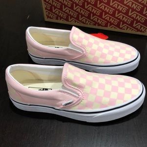 vans slip on blushing